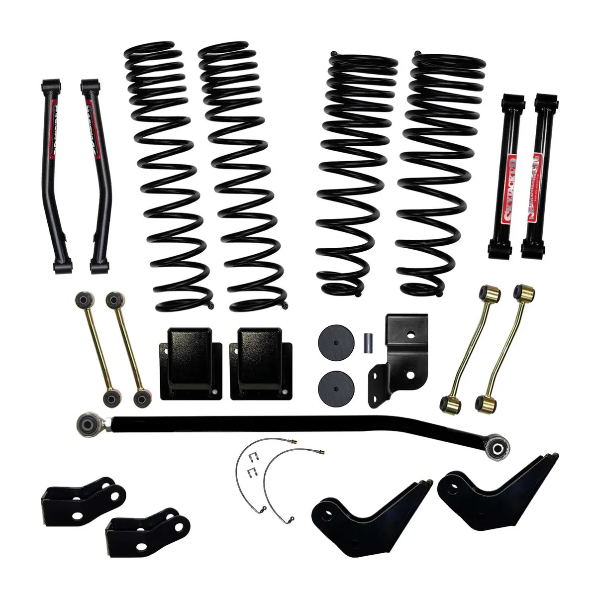 4.5 Inch Dual Rate Long Travel Coil Spring Lift Kit with Shock Extensions 2020-2022 Jeep Gladiator JT Non-Rubicon Skyjacker product image