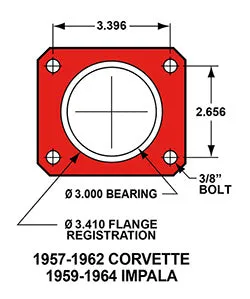 1957 - 1964 Chevrolet Forged Dynalite Rear Parking Brake Kit - 140-11828 product image