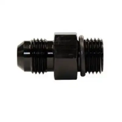 Fleece Performance Fleece Performance -6 To 9/16"-18 Straight Male Black Anodized With O-Ring Adapter Fitting