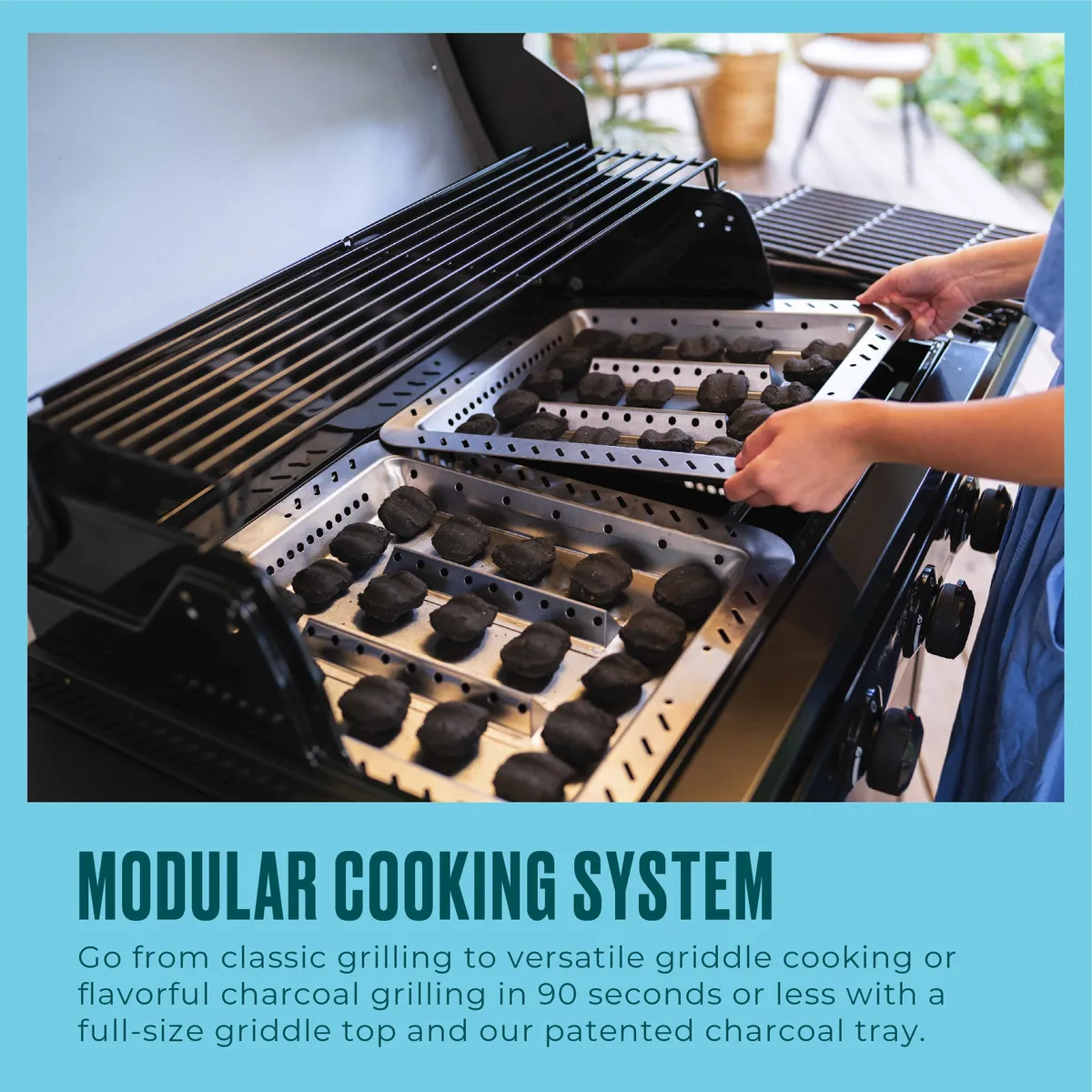 Pro Series™ 4-Burner Gas Grill and Griddle with Side Burner product image