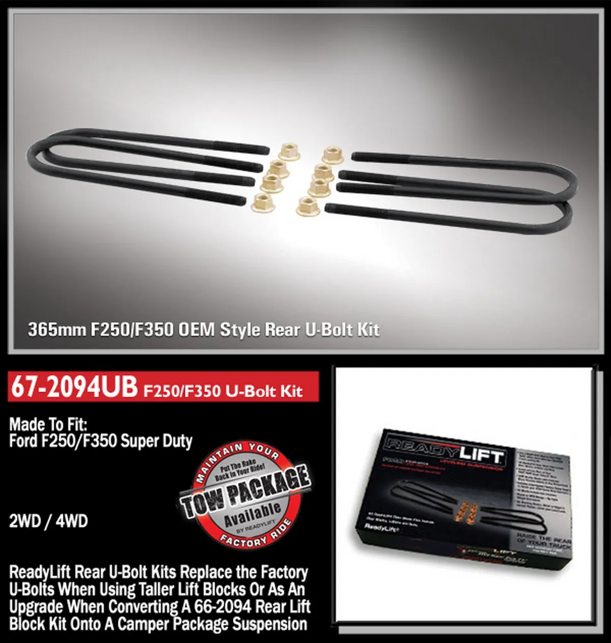 Ubolt Kit(365 Mm)9910 F250/F350 product image