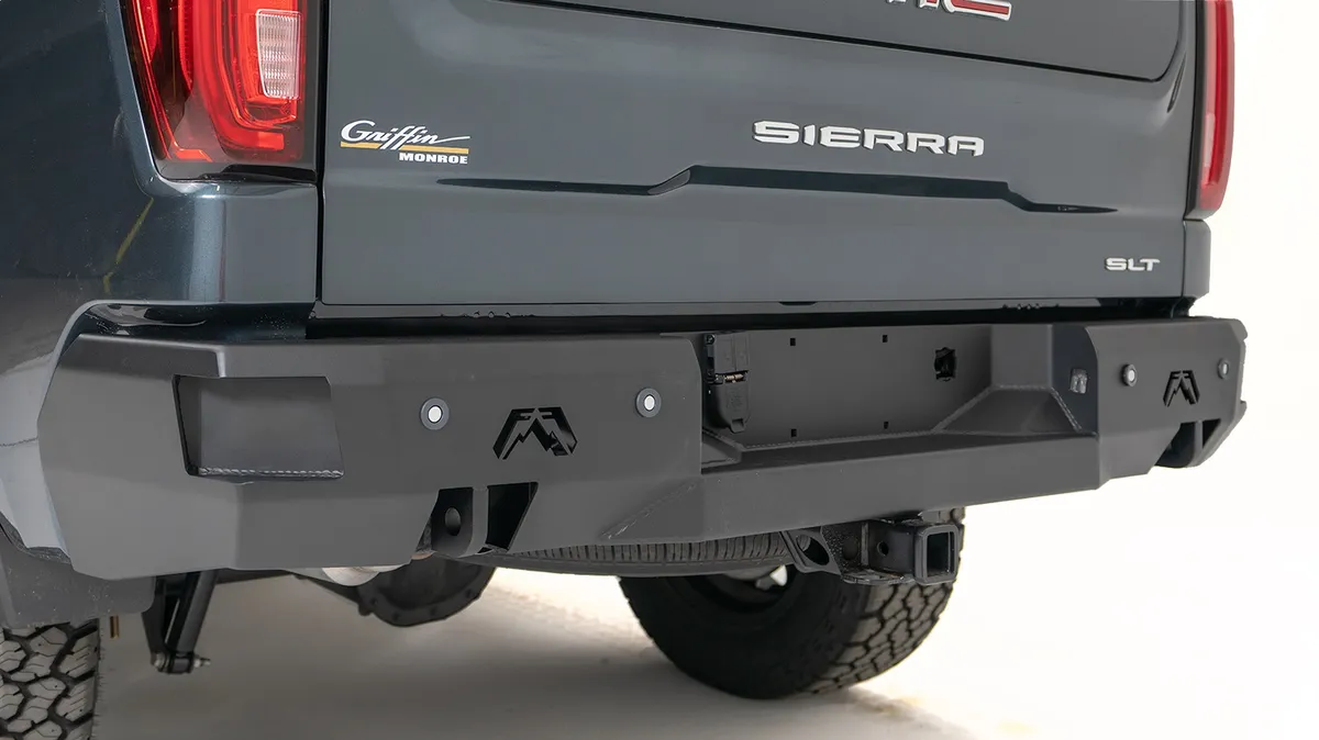 Premium Rear Bumper; 2 Stage Black Powder Coat; product image