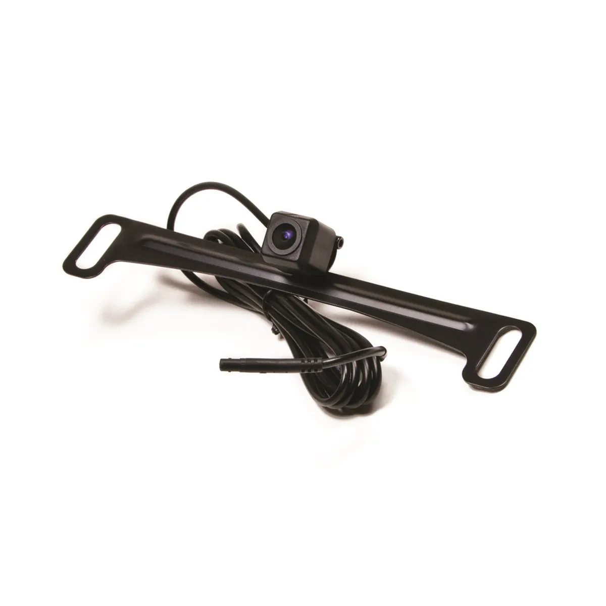 Universal Dual Mount CMOS Camera; Metal License Plate and Camera Mount; 22ft. Chassis Harness To RCA Included; Parking Gridlines and Image Mirroring Available; product image