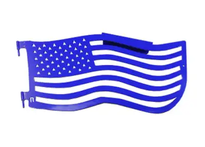 Steinjager Steinjäger Doors Wrangler TJ 1997-2006 Trail, American Flag Style Southwest Blue