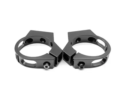 Vintage Parts Billet Clamp 2.5 inch Black 2 Pack