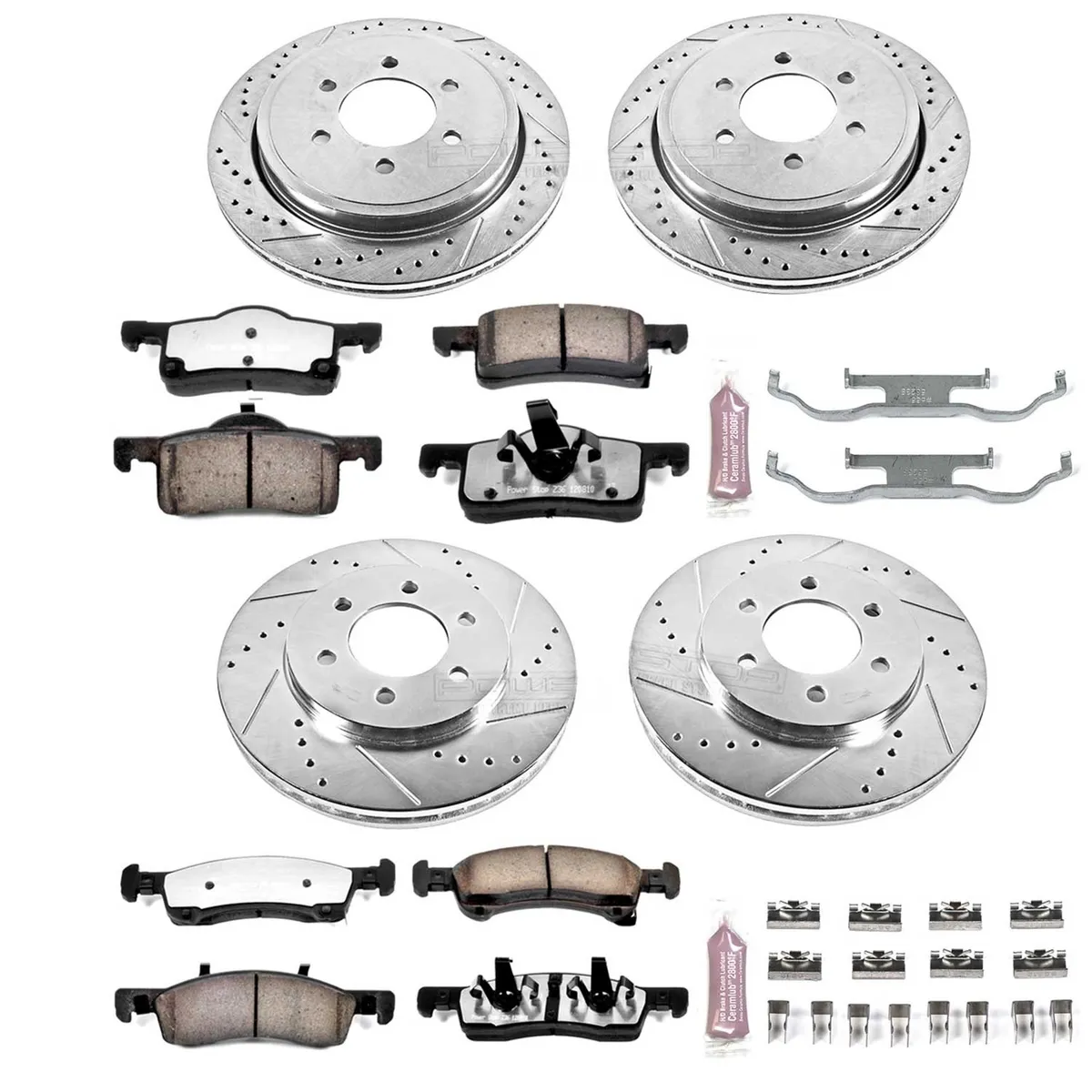 Z36 Truck/Tow Upgrade Kit: Drilled/Slotted Rotors; Carbon-Fiber Ceramic Pads W/Hardware product image