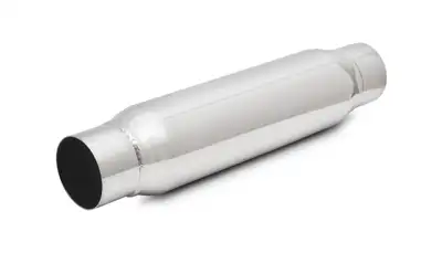 Vibrant Performance Bottle Style Resonator; 2 in. Inlet/Outlet ID; 3.5 in. Body OD; 12 in. Overall L; 8 in. Body L;