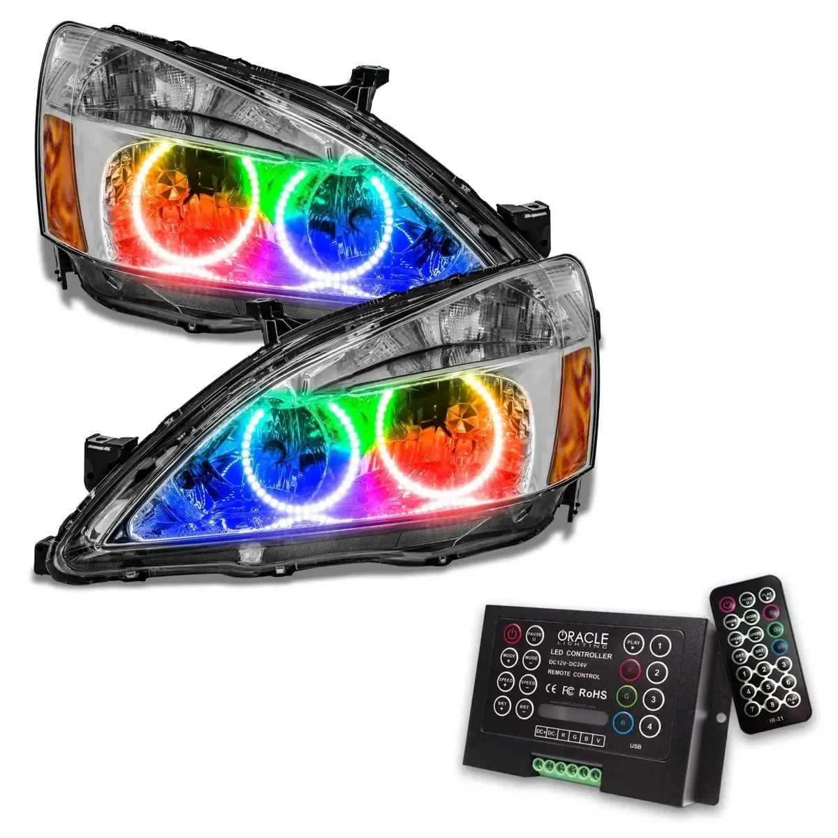 ORACLE Lighting 2003-2007 Honda Accord CoupeSedan Pre-Assembled LED Halo Headlights product image