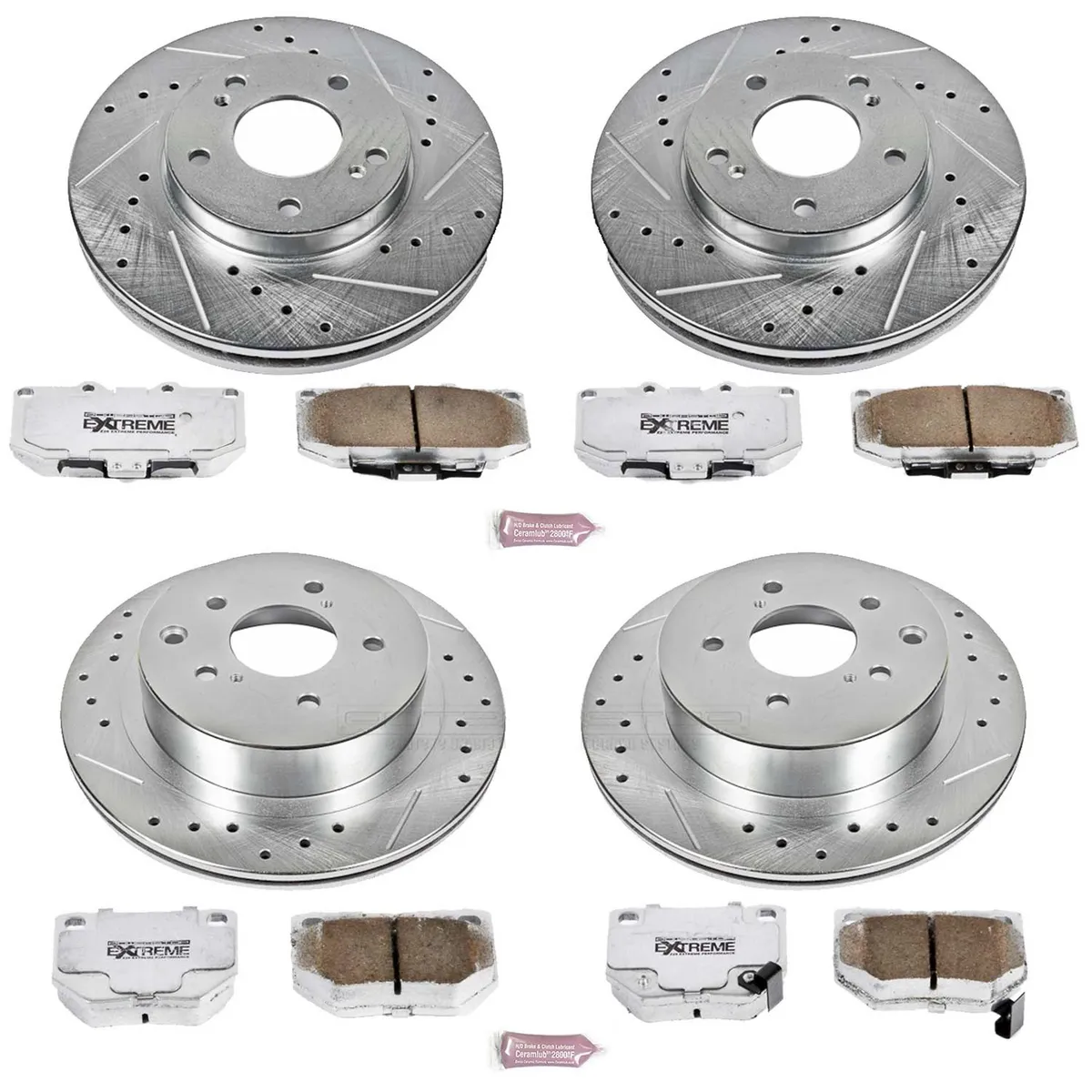 Z26 Street Warrior Upgrade Kit: Drilled/Slotted Rotors; Carbon-Fiber Ceramic Pads W/Hardware product image