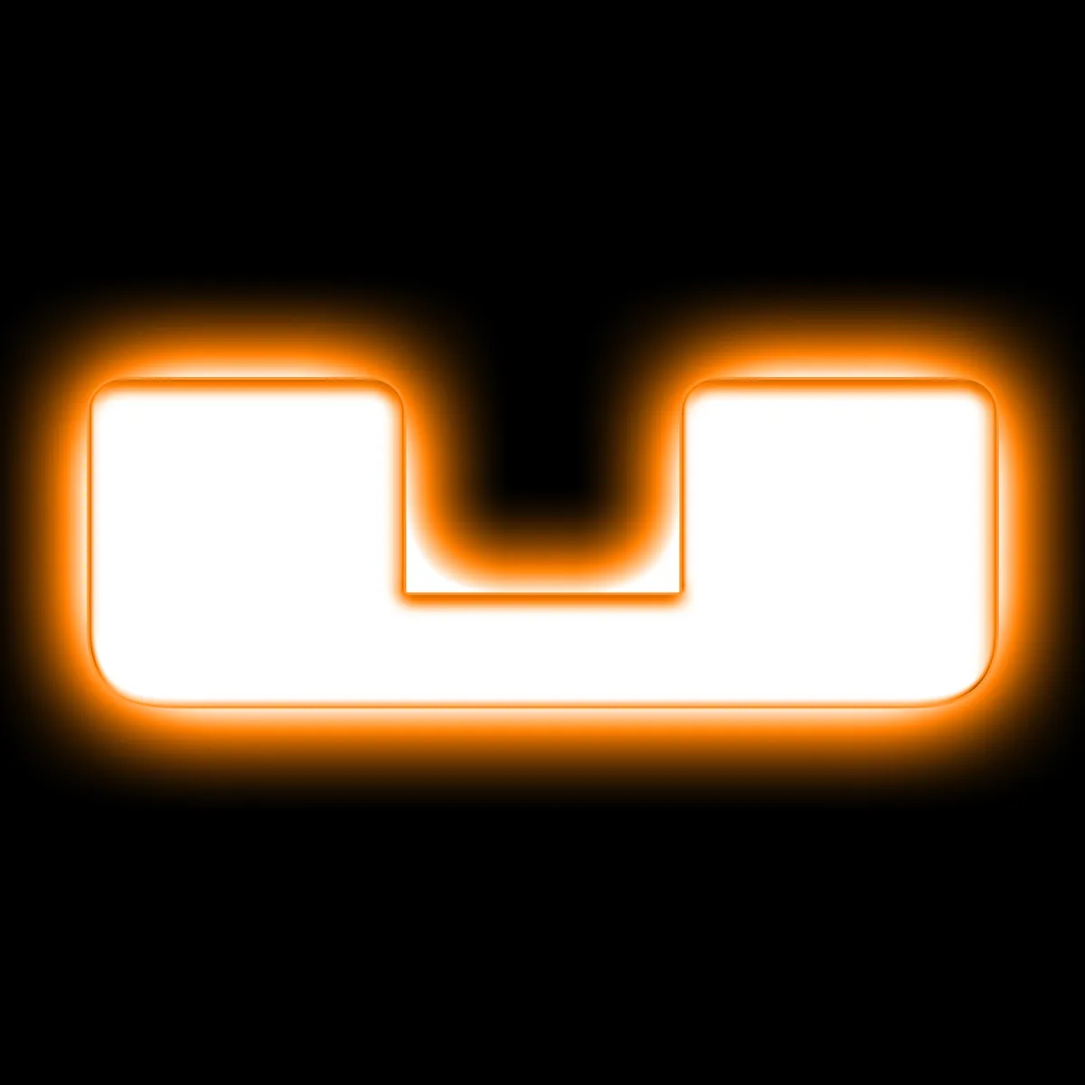 ORACLE Lighting Universal Illuminated LED Letter Badges - Matte White Surface Finish - U product image