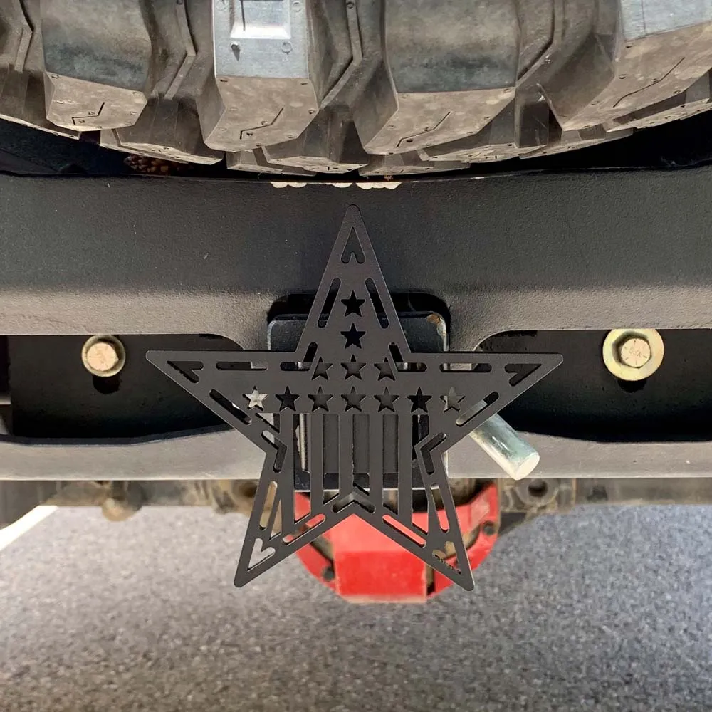 Rock-Slide Engineering Steel Hitch Star Cover Universal Rock Slide Engineering