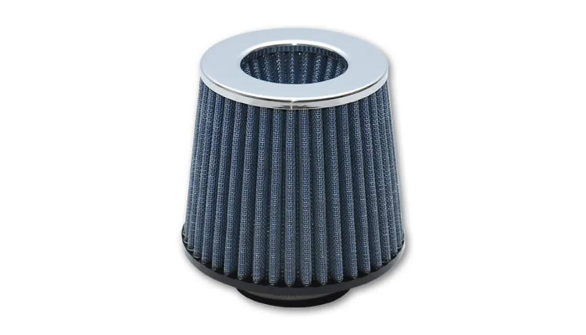 Air Filter; 2.75 in. Inlet ID; 4.75 in. Filter Cap OD; 6 in. Filter Base OD; 6.25 in. Height; Open Finnel Performance; Chrome Cap; product image