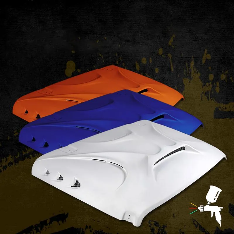 Jeep White Color Fiber Glass Hood with Vent for JL & JT | Beast Monster product image