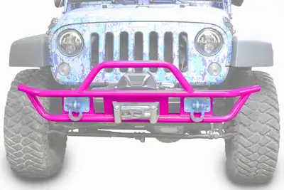 Steinjager Steinjäger Bumpers Wrangler JK 2007-2018 Bumper, Front, Tube Hot Pink