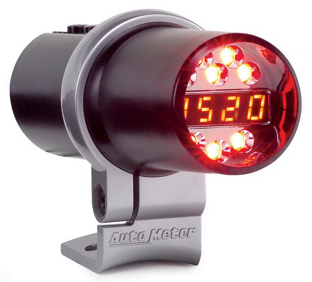 Autometer 5350 Shift Light, Dig w/ Multi-Color Led, Blk, Pedestal w/ RPM Playbk, Dpss Level 3 product image