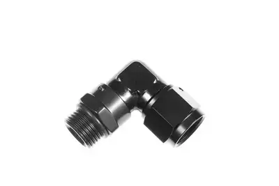Redhorse Performance 8AN Female to 8AN ORB Male Swivel 90Deg Black