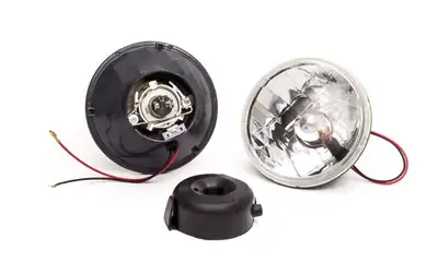 Racing Power Company 5.75in Headlight w/H4 Bulb and Turn Signal