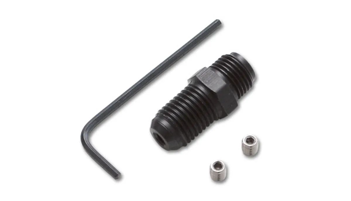 Vibrant Performance - 10287 - Oil Restrictor Fitting Kit; Size: -4AN x 7/16-24, with 2 additional S.S. Jets product image