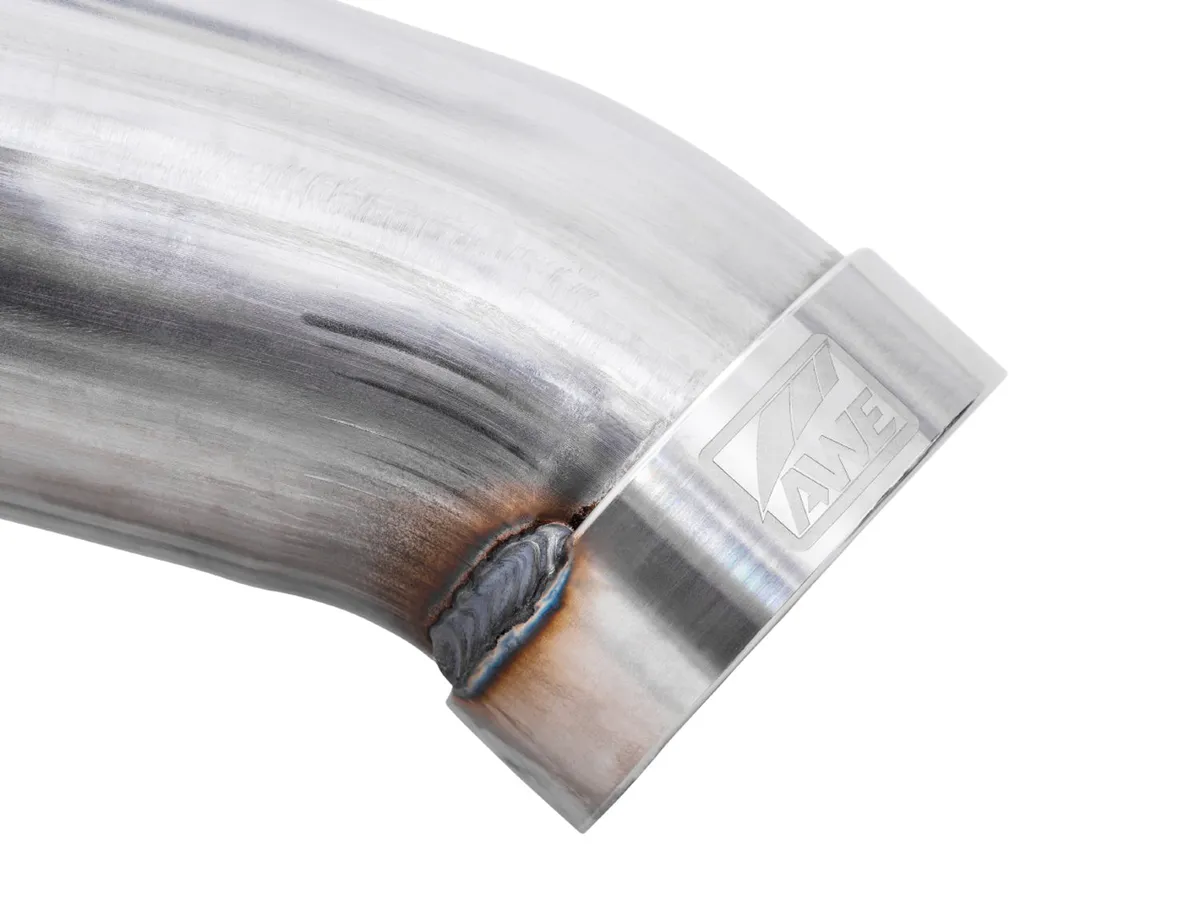 AWE 0FG Catback Exhaust for Silverado ZR2/Sierra AT4X - Dual Bashguard (no tips) product image