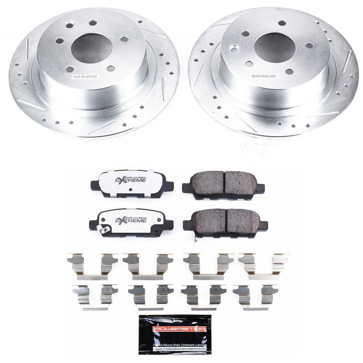 Z26 Street Warrior Upgrade Kit: Drilled/Slotted Rotors; Carbon-Fiber Ceramic Pads W/Hardware product image