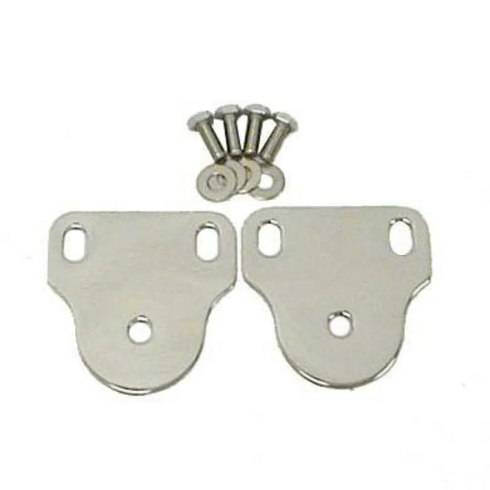 Smittybilt Inside Windshield Brackets - Stainless Steel (76-95 Jeep CJ / Wrangler YJ)