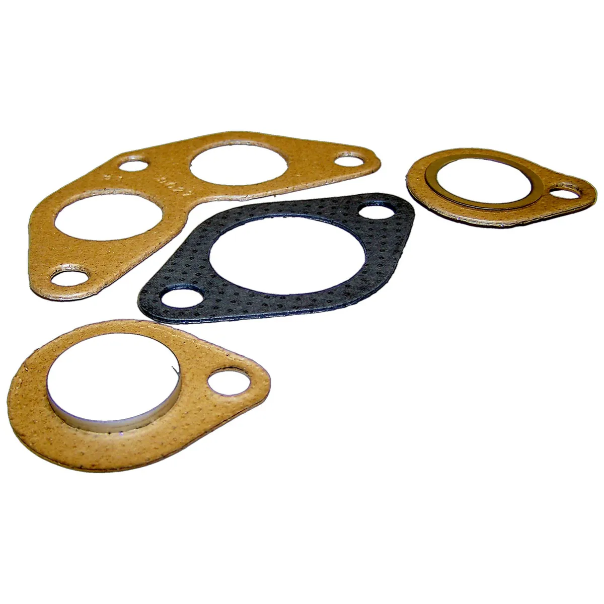 1952-1963 M38A1;1953-1968 CJ-3B;1955-1971 CJ-5;1955-1971 CJ-6;w/ 4-134 F-Head Engine; Exhaust Gasket Set;Includes Center Gasket Outer Gaskets and Downpipe Gasket product image