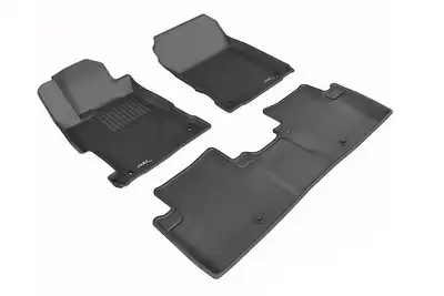 3D MAXpider 1820 Wrangler JL Unlimited Kagu Black 1st & 2nd Row Floor Liner