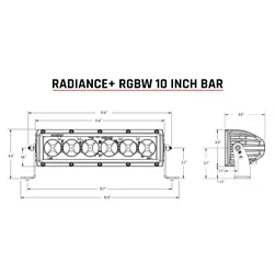 The stylish versatility of the RIGID Radiance lighting family just got better with Radiance+RBGW Light Bars. These bars are featured packed and provide the user with the ability to toggle between eight available backlight options. product image