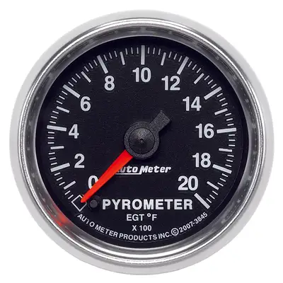 AutoMeter Gauge, Pyrometer (EGT), 2 1/16", 2000?F, Digital Stepper Motor, GS