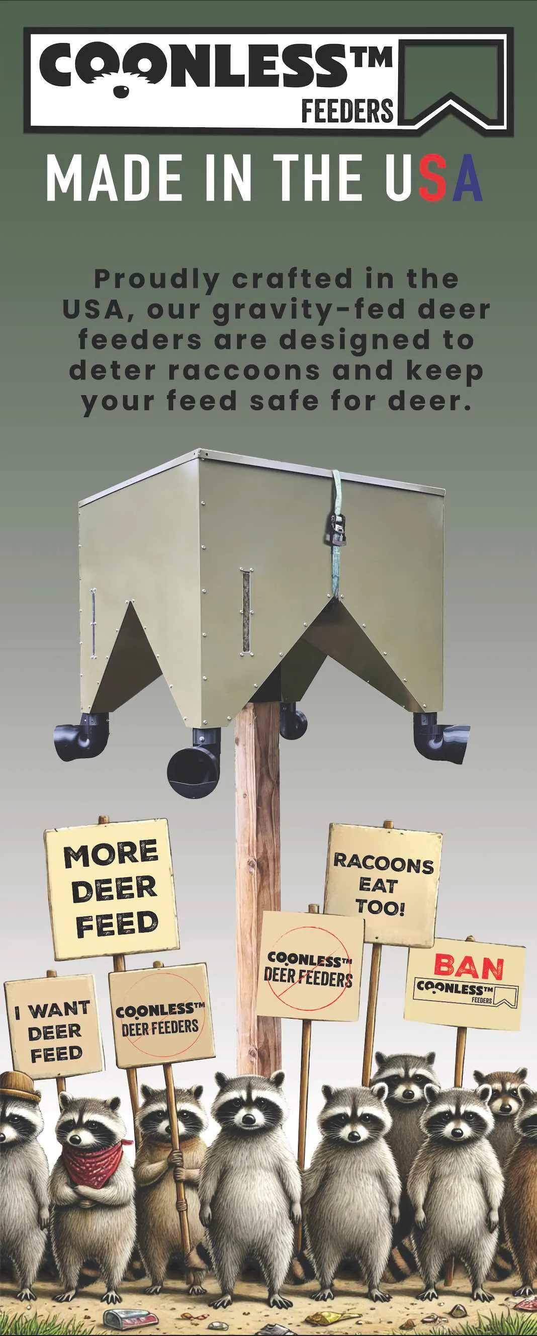 Steinjäger CoonlessÃ¢â€žÂ¢ Deer Feeder 1000 Pound Capacity, 1 Kit product image