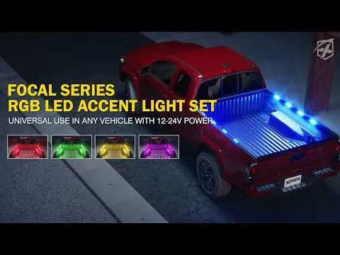 Truck Bed LED Lights 8 Pods Set with On/Off Switch | Focal Series product image