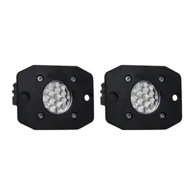 RIGID Industries RIGID Ignite Back-Up Kit, Diffused Lens, Flush Mount, Black Housing, Pair