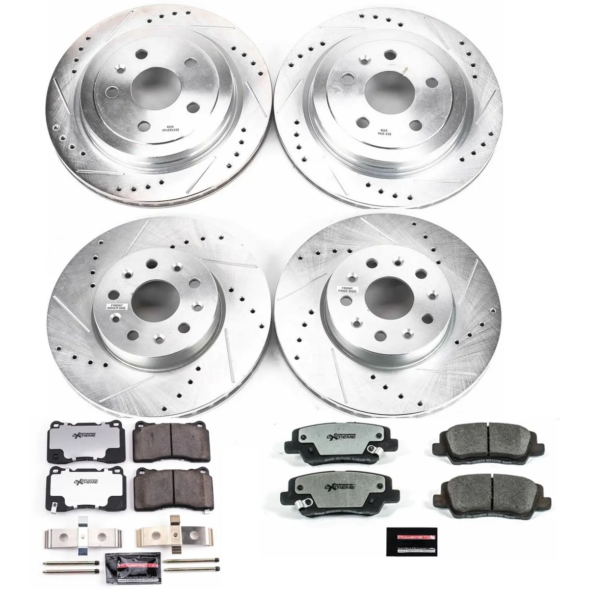 Z26 Street Warrior Upgrade Kit: Drilled/Slotted Rotors; Carbon-Fiber Ceramic Pads W/Hardware product image
