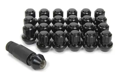 Gorilla OG Gorilla Lock System Fctry Style Bulge 13/16&7/8Hex 14x1.5 Black 24Pk 96644BDX