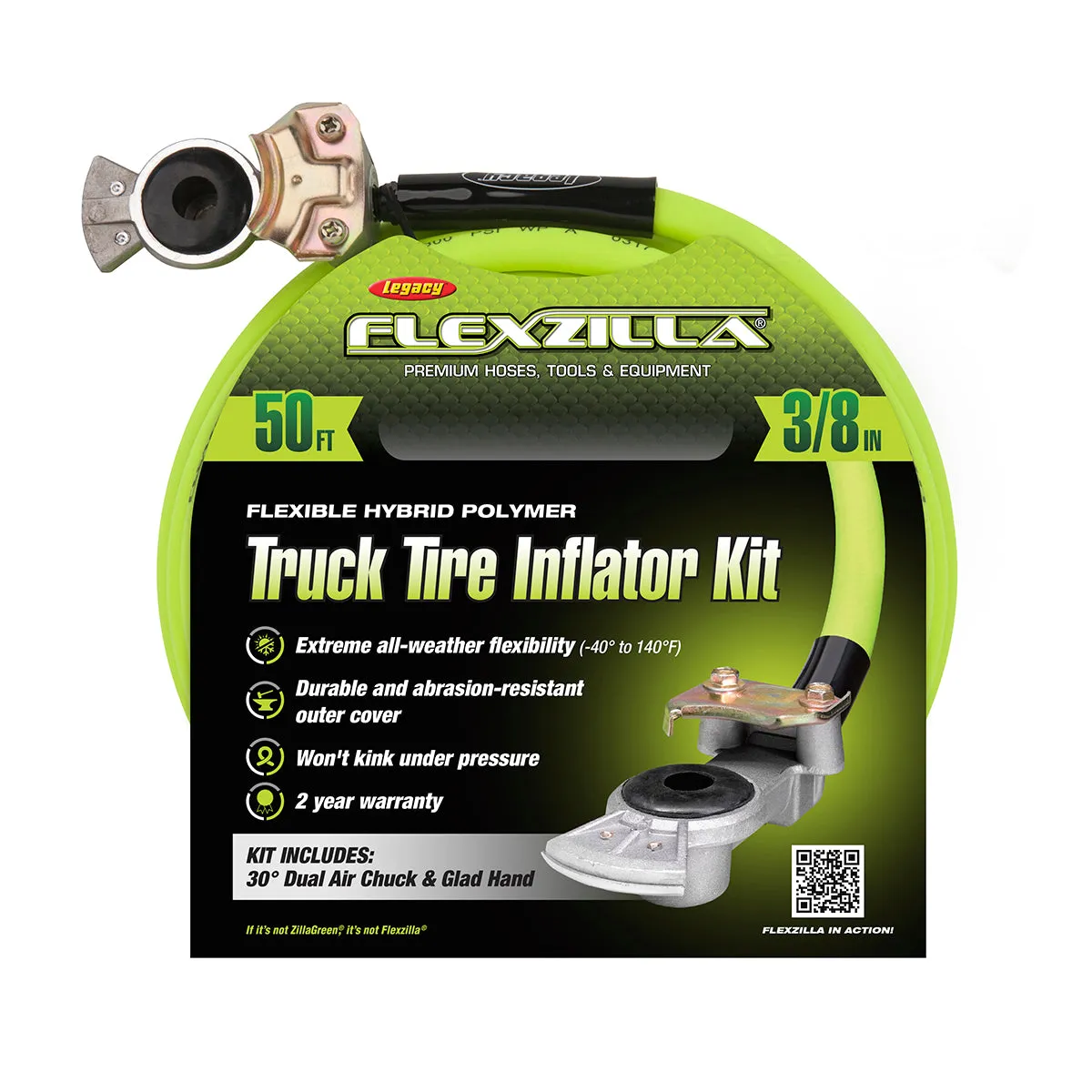 fz Truck Tire Inflator Kit 3/8in 50ft Hose 3pcs product image