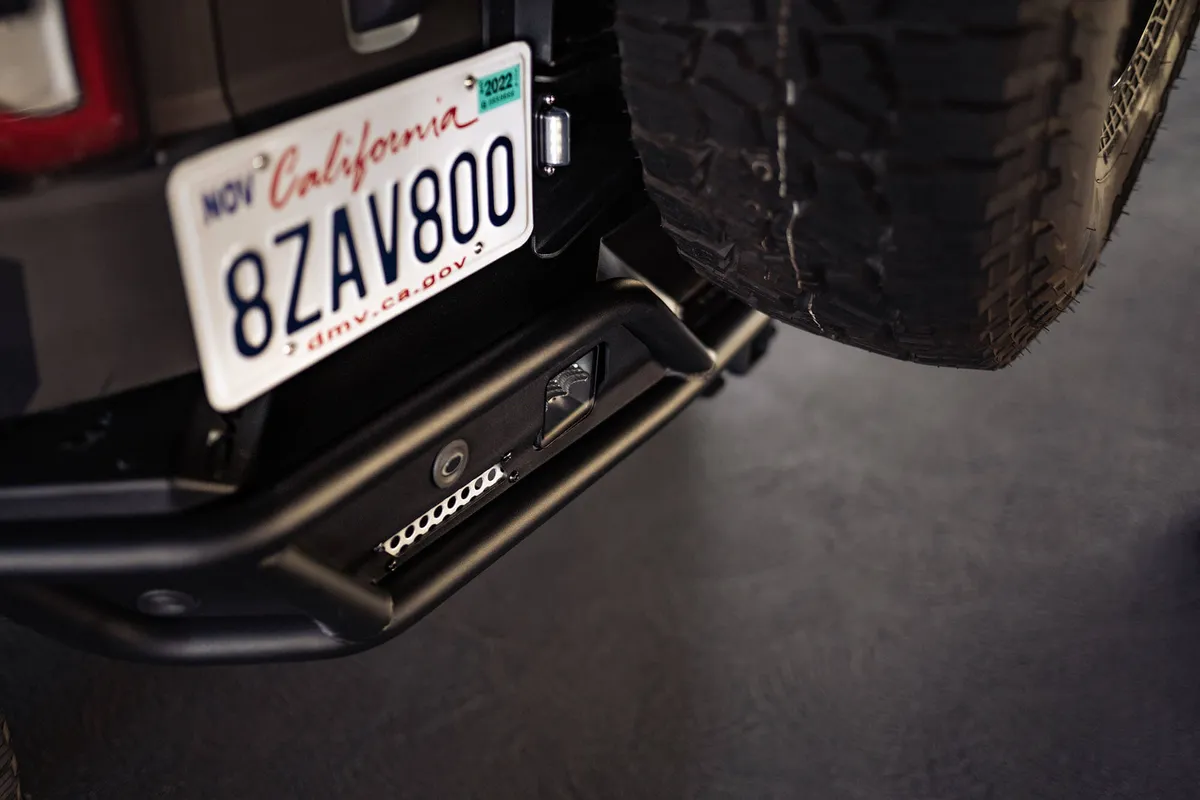 DV8 Offroad 2021-2023 Ford Bronco | Rear License Plate Relocation Bracket product image