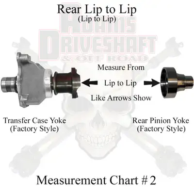 Adams Driveshaft Off Road Adams Driveshaft Heavy Duty Greasable Rear 1310 CV Driveshaft - JK 2Dr