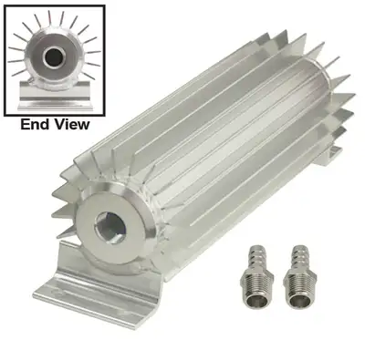 Derale Heat Sink Cooler 10in Long 3/8 Npt Inlets