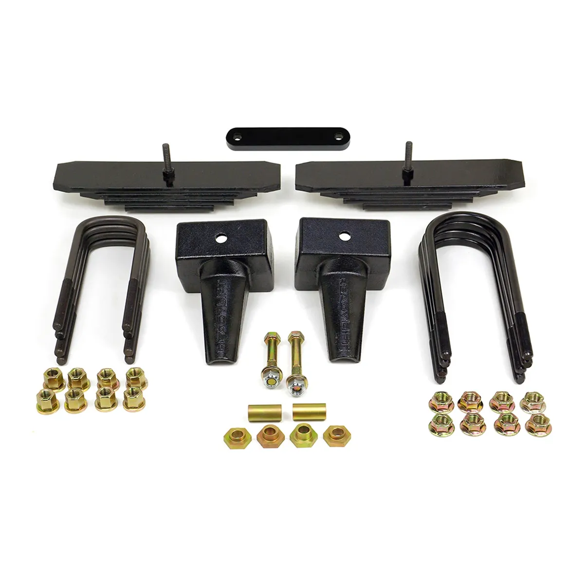2.0 Mini Leaf Front-4.0 Flat Block Rear-2 Piece Drive Shaft-F250 F350 1999-2004 Ford F250f350f450 4WD product image