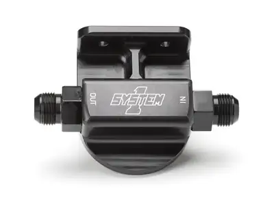 System One Billet Remote Oil Filter Mount 12an RH Port