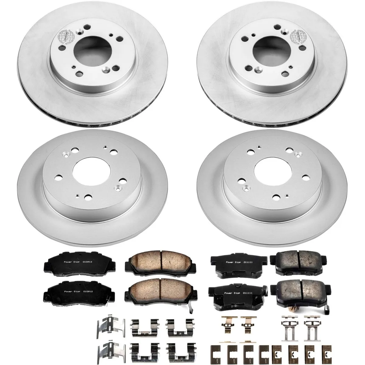 Z17 Geomet Coated Rotor Kit: Genuine Geomet Fully Coated Rotors; Ceramic Pads W/Hardware product image