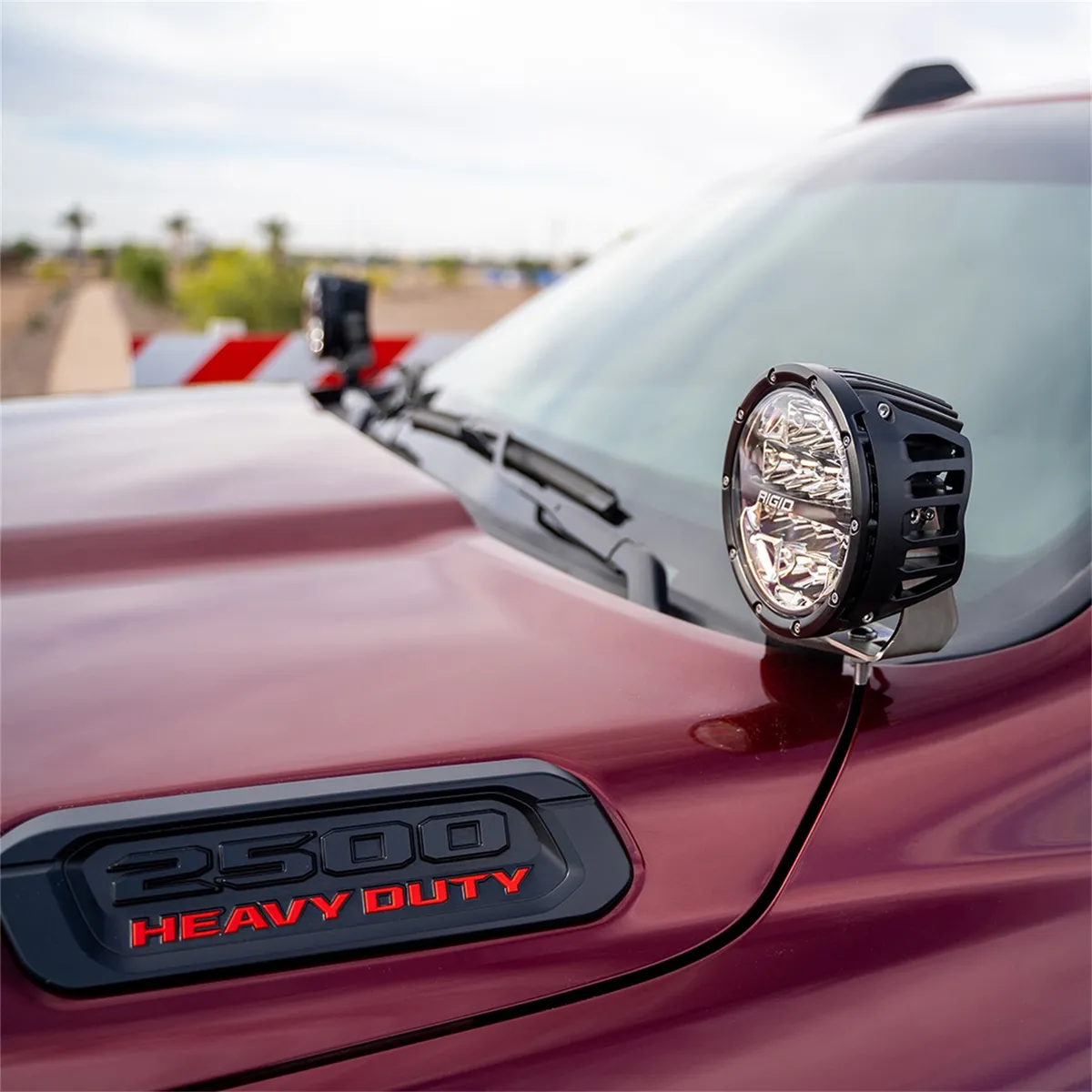 This Rigid A-Pillar Mount is Designed For The 2019+ram 2500 And RAM 3500 And Allows For a Clean Install of Rigid s High Output LED Lighting. The Mounts Are Stainless Steel And Covered With UV And Abrasion Resistant Powder Coat. product image