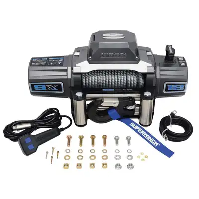 Superwinch SX12 12000lb 12V DC Winch with Steel Wire Rope Graphite - 1712200