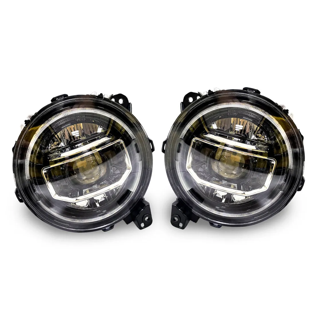 9 Inch Round Halo DRL LED Headlights w/ Start-Up Animation For 18+ Jeep Wrangler JL & Gladiator Jt(Dot Approved) product image