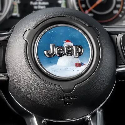 Under The Sun Inserts Snowmen Hill Steering Wheel Decal