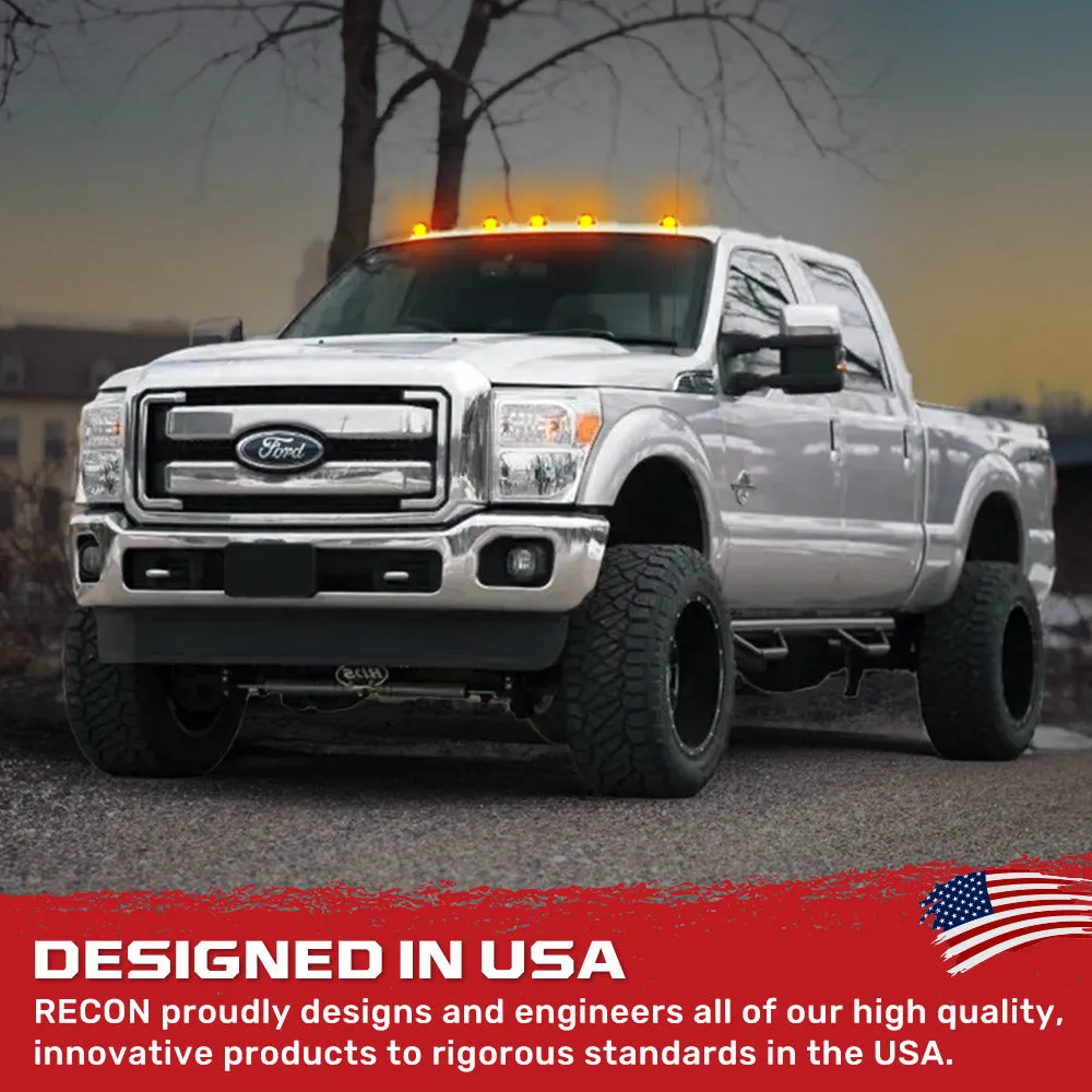 Ford 99-16 Superduty 5-Piece Set Smoked Lens with White and Amber Strobe LEDs and White or Amber Running Light LEDs - product image