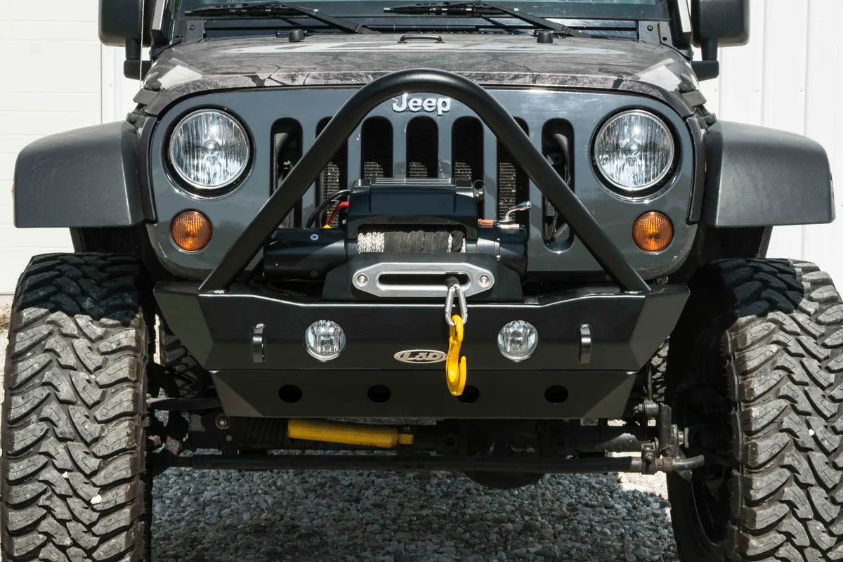 LoD Offroad Signature Series Shorty Front Bumper w/ Bull Bar for Jeep JK product image