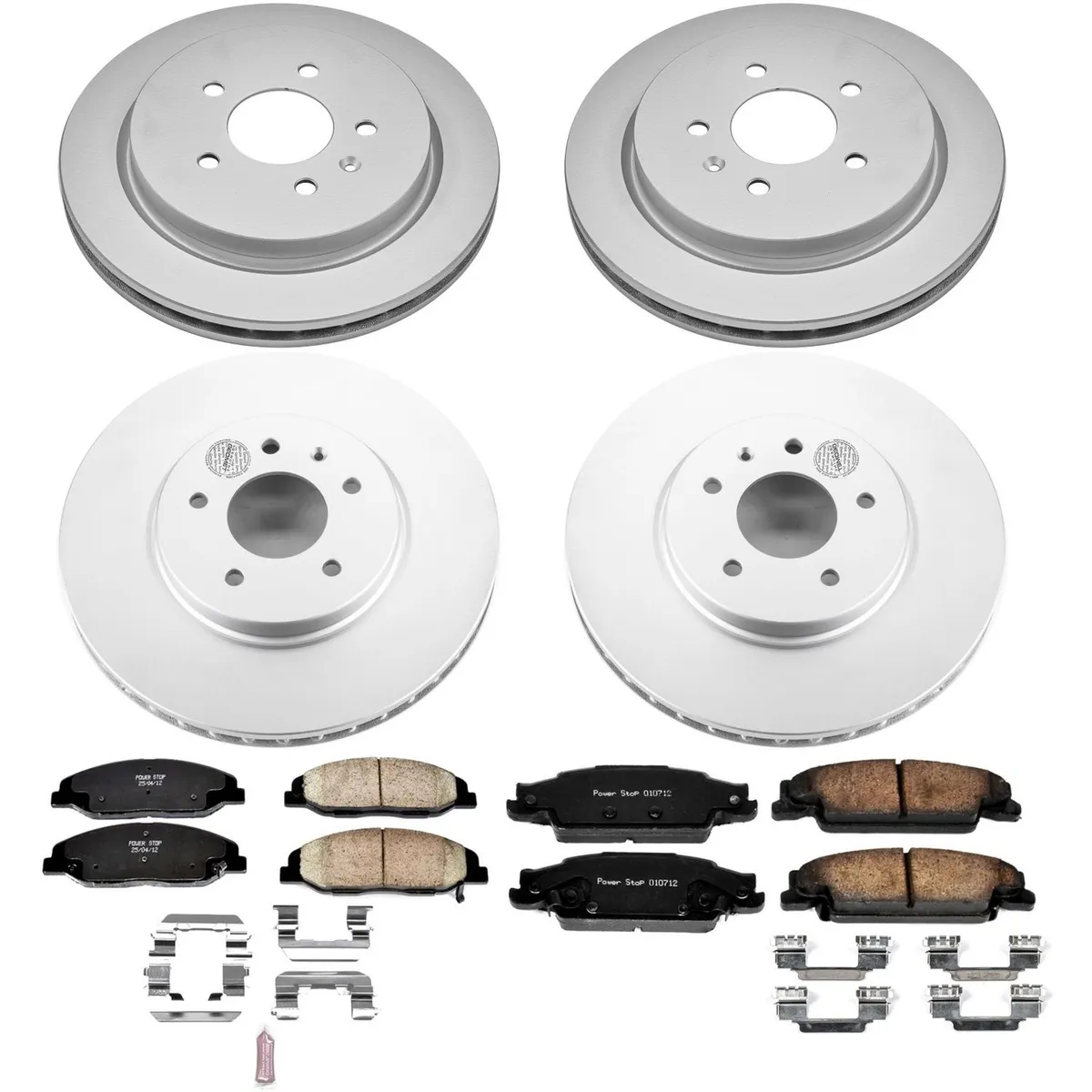 Z17 Geomet Coated Rotor Kit: Genuine Geomet Fully Coated Rotors; Ceramic Pads W/Hardware product image