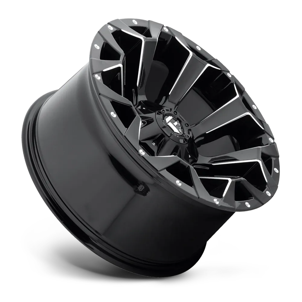 Fuel Off-Road Aluminum Wheels 17X8.5 Assault D546 6 On 120 Matte Black Milled 67 Bore 14 Offset 8 Spoke Fuel Off Road Wheels