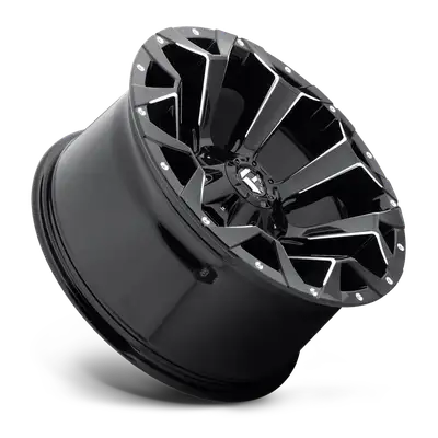 Fuel Off-Road Aluminum Wheels 17X8.5 Assault D546 6 On 120 Matte Black Milled 67 Bore 14 Offset 8 Spoke Fuel Off Road Wheels